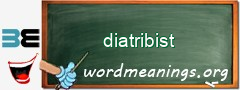 WordMeaning blackboard for diatribist